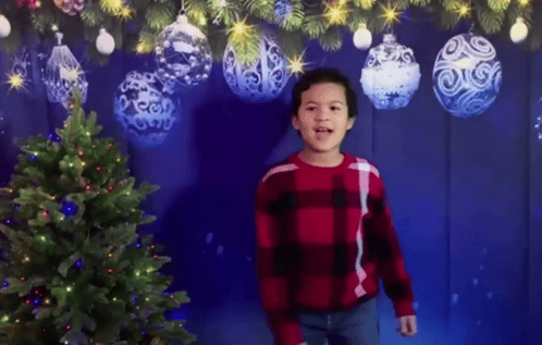 A holiday vocal performance by Ethan